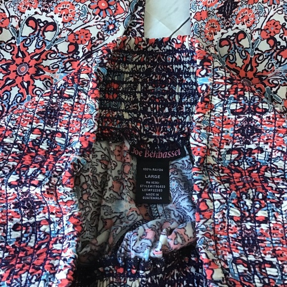 Gulli Red Festival Bohemian Festival Retro Wide Leg Elastic waist Size Large NWT - Picture 6 of 7